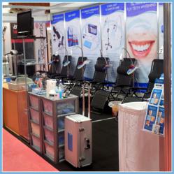 Beaming White Pro Beauty Trade Show Booth Manchester UK